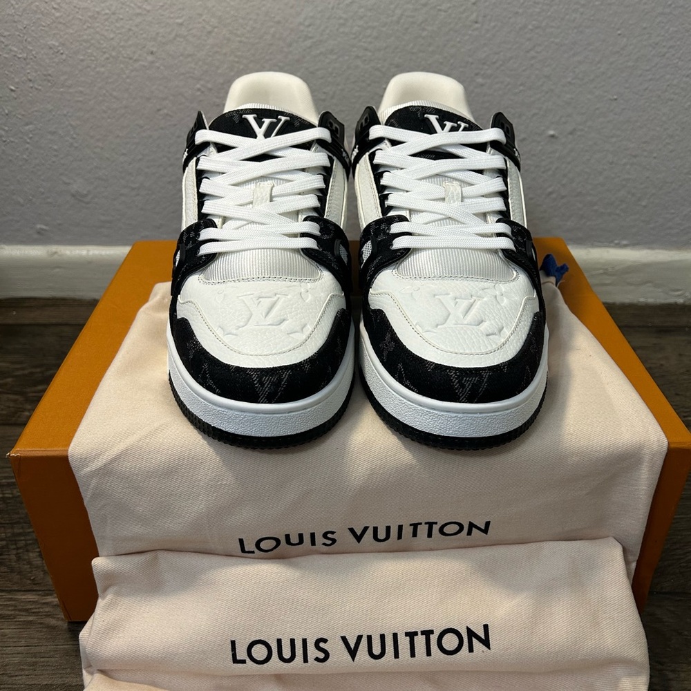 Black Louis Vuitton Monochrome Trainers
